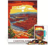 Rompecabezas para Adolescentes de 1000 Piezas del Parque Nacional Canyonlands Diseño de Corte preciso Diversión para Resolver Problemas Relájate y diviértete Tiempo de diversión Decoración navideña