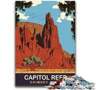 Rompecabezas para Adolescentes de 1000 Piezas del Parque Nacional Capital Reef Entrena tu Cerebro y Tus Manos Interacción Entre Padres e Hijos para Mayores de 14 años (tamaño 38x52cm)