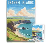 Rompecabezas para Adolescentes de 1000 Piezas del Parque Nacional de Las Islas del Canal, Juguete, Juego Intelectual, decoración, Ideas de Regalo, tamaño 38x26cm