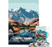 Rompecabezas para Adolescentes de 1000 Piezas del Parque Nacional de Sierra Nevada España Juegos educativos Juguetes didácticos Excelentes Regalos y Juguetes educativos (tamaño 38x52cm)