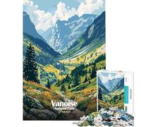 Rompecabezas para Adolescentes de 1000 Piezas del Parque Nacional de Vanoise Francia Arte paisajístico Juego Imposible Juguetes adictivos para Cultivar la Paciencia Regalos de cumpleañoss y con Humor