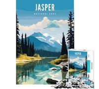 Rompecabezas para Adolescentes de 1000 Piezas del Parque Nacional Jasper Juego Relajante Juguete Intelectual Regalo de cumpleaños Una Obra de Arte (Tamaño 38x26cm)