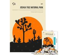 Rompecabezas para Adolescentes de 1000 Piezas del Parque Nacional Joshua Tree Juego desafiante Juguetes para Toda la Familia Mejora la Memoria Regalos de Amigo Invisible (tamaño 38x26cm)
