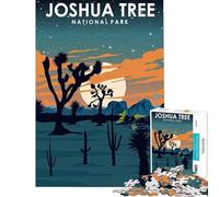Rompecabezas para Adolescentes de 1000 Piezas del Parque Nacional Joshua Tree Juego Educativo para niños Juego de desafío Educativo Regalos Ideas para Carreras de Velocidad con Las Manos 38x52cm