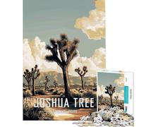 Rompecabezas para Adolescentes de 1000 Piezas del Parque Nacional Joshua Tree un desafío para la Inteligencia Cerebral Juguetes adictivos Juego Familiar antiestrés y Regalo Divertido (tamaño 38x52cm)