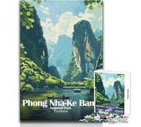 Rompecabezas para Adolescentes de 1000 Piezas del Parque Nacional Phong Nha-KE Bang, Vietnam Juego Educativo para Mujeres Regalos de cumpleaños Tamaño 38x26cm