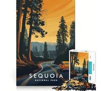 Rompecabezas para Adolescentes de 1000 Piezas del Parque Nacional Sequoia Diseño de Corte preciso Diversión para Resolver Problemas Relájate y diviértete Tiempo de diversión Arte navideño Exhibición