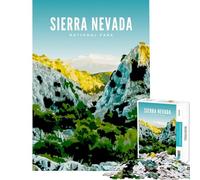 Rompecabezas para Adolescentes de 1000 Piezas del Parque Nacional Sierra Nevada Juego Educativo Juguete Juego Intelectual Gran Regalo para los Amantes de los Juegos Una Obra de Arte (tamaño 50x75cm)