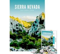 Rompecabezas para Adolescentes de 1000 Piezas del Parque Nacional Sierra Nevada Juguetes educativos para Aprender Jugar analizar y desarrollar la lógica Ideas de Regalo (Tamaño 38x26cm)