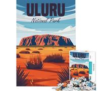 Rompecabezas para Adolescentes de 1000 Piezas del Parque Nacional Uluru Juguetes educativos Juegos educativos Regalos Actividades Familiares y de cumpleaños tamaño 38x52cm