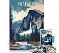 Rompecabezas para Adolescentes de 1000 Piezas del Parque Nacional Yosemite Juegos relajantes difíciles y desafiantes Cada Pieza es única 38x26cm