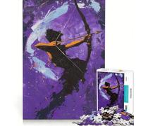 Rompecabezas para Adolescentes de 1000 Piezas del Signo Zodiacal Sagitario Juego Imposible Regalo de cumpleaños con póster y Hoja de Preguntas a Juego 38x52cm