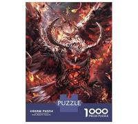 Rompecabezas para Adolescentes De 1000 Piezas Demonic Owl from Hell Rompecabezas para Adultos Juegos Relajantes Decoración Perfecta Cumpleaños Y Navidad 70x50cm/1000pcs