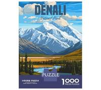 Rompecabezas para Adolescentes De 1000 Piezas Denali National Park Rompecabezas Juguetes Antiestrés Mejora La Memoria Oferta como Regalo para Toda La Familia 70x50cm/1000pcs