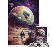 Rompecabezas para Adolescentes de 1000 Piezas Descubrimientos Astrales Juguete Educativo Regalo para cumpleaños Juego Familiar Lista de Deseos con Papá Noel tamaño 50x75cm