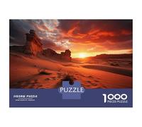 Rompecabezas para Adolescentes De 1000 Piezas Desert Sunset Landscape Rompecabezas para Adultos Juego Práctico Que Mejora La Memoria Interacción Entre Padres E Hijos 38x26cm/1000pcs