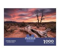 Rompecabezas para Adolescentes De 1000 Piezas Desert Sunset with Dead Tree Rompecabezas para Adultos Juego Práctico Una Obra De Arte Cumpleaños 52x38cm/1000pcs