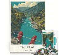 Rompecabezas para Adolescentes de 1000 Piezas, desfiladero de Tallulah, Georgia Juego práctico, Ideal para Relajarse intelectualmente Regalo de cumpleaños 38x26cm