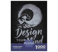 Rompecabezas Para Adolescentes De 1000 Piezas Design Your Mind - Zen Wave Enso Manifestation Rompecabezas Para Adultos Juegos Familiares Alivia El Estrés Regalos De Cumpleaños Y Únicos 70x50cm/1000pcs