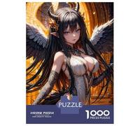 Rompecabezas para Adolescentes De 1000 Piezas Devil Angel Anime Girl Rompecabezas para Adultos Juguetes De Bricolaje Análisis Y Lógica Regalo De Cumpleaños, Regalos, 38x26cm/1000pcs