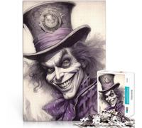 Rompecabezas para Adolescentes de 1000 Piezas Dibujo artístico del Sombrerero Loco Juego Educativo Familiar Una Obra de Arte 52x38cm