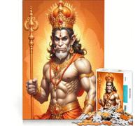 Rompecabezas para Adolescentes de 1000 Piezas Dios Hanuman Juego Educativo decoración Lista de Deseos con Papá Noel 38x52cm