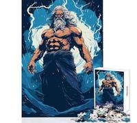 Rompecabezas para Adolescentes de 1000 Piezas Dios Poseidón Neptuno Juguetes antiestrés Regalo de cumpleaños Juego Educativo desafiante de completar tamaño 50x75cm