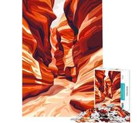 Rompecabezas para Adolescentes de 1000 Piezas diseño de Antelope Canyon Juego Educativo de Arte para Viajes desafío de Juego Educativo Ideas de Regalos Carrera de Velocidad de Manos tamaño 38x52cm