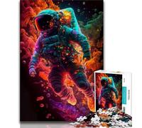 Rompecabezas para Adolescentes de 1000 Piezas diseño de Astronauta en Casco galáctico Ideal para decoración de Escritorio 75x50cm