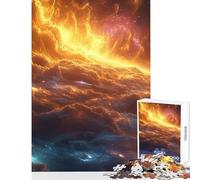 Rompecabezas para Adolescentes de 1000 Piezas diseño de Celestial Inferno Horizon Juguete para decoración de Pared Regalos para Amigos Secretos Juegos Divertidos Actividades para el hogar 50x75cm