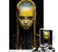 Rompecabezas para Adolescentes de 1000 Piezas diseño de Chica Hacker Donna decoración del hogar Juguetes Regalo Divertido Juego práctico Interesante para Reducir el estrés tamaño 38x26cm