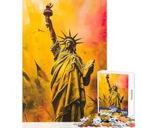 Rompecabezas para Adolescentes de 1000 Piezas diseño de Colores de la Libertad Ideal para Decorar el hogar Juego de relajación Ideal para Decorar el Escritorio (tamaño 50x75cm)