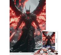 Rompecabezas para Adolescentes de 1000 Piezas diseño de Dark Angel Warrior Juguetes antiestrés Regalo de cumpleaños Juego práctico descompresión Intelectual tamaño 38x26cm