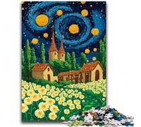Rompecabezas para Adolescentes de 1000 Piezas, diseño de Diente de león bajo el Cielo Nocturno, Juego Educativo Relajante para cumpleaños y Navidad, para niños a Partir de 14 años, 26x38cm