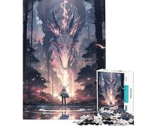 Rompecabezas para Adolescentes de 1000 Piezas diseño de Dios del Bosque Juguetes adictivos para Cultivar la Paciencia Juego Familiar Ideal para Parejas Un Gran Regalo para los Amantes de los Juegos