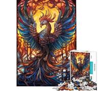 Rompecabezas para Adolescentes de 1000 Piezas diseño de fénix místico Kintsugi Juego práctico para Adultos decoración de Pared Regalo Ideal para Toda la Familia (tamaño 38x52cm)