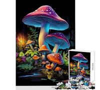 Rompecabezas para adolescentes de 1000 piezas diseño de hongos psicodélicos ideal para decoración del hogar regalo de cumpleaños juegos de relajación interesantes para reducir el estrés tamaño 50x75cm