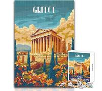 Rompecabezas para Adolescentes de 1000 Piezas, diseño de la Antigua Grecia, Juegos educativos, Corte de precisión, Regalos de Amigo Secreto, tamaño 50x75cm