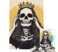 Rompecabezas para Adolescentes de 1000 Piezas diseño de la Reina Esqueleto Rompecabezas para Adultos Juego práctico Regalos para Mujeres Ideal como obsequio para Toda la Familia (tamaño 50x75cm)