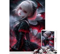 Rompecabezas para Adolescentes de 1000 Piezas diseño de libélula Chica Anime Juguetes antiestrés Regalos de cumpleaños Juegos educativos colección de Artistas Bellas Artes tamaño 38x52cm