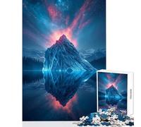 Rompecabezas para Adolescentes de 1000 Piezas diseño de montaña con Cielo cósmico Ideal para Decorar el hogar Regalos de Amigo Secreto Juegos Familiares Ejercicios cerebrales tamaño 38x52cm