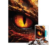 Rompecabezas para Adolescentes de 1000 Piezas diseño de Ojo de dragón Rojo Juego desafiante Juguetes educativos Juego para Mejorar la Memoria Regalos de Amigo Invisible (tamaño 38x52cm)