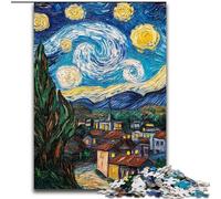 Rompecabezas para Adolescentes de 1000 Piezas, diseño de país Estrellado, Ideal para aliviar el estrés, un desafío difícil, decoración única para el hogar y Regalos, 38x26cm