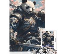 Rompecabezas para Adolescentes de 1000 Piezas diseño de Panda Fighter Juguetes para decoración del hogar Regalos de Amigo Secreto Juegos Familiares Ayuda a ejercitar el Cerebro tamaño 38x26cm
