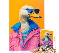 Rompecabezas para Adolescentes de 1000 Piezas diseño de Pato Vintage Neo Juegos Juegos relajantes colección de Artistas Bellas Artes tamaño 38x52cm