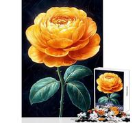 Rompecabezas para Adolescentes de 1000 Piezas diseño de Rosa Dorada con Paisaje japonés Ideal para Decorar el hogar Regalos de Amigo Secreto Juegos Familiares Ejercicios cerebrales tamaño 38x52cm