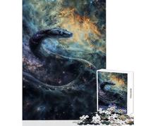Rompecabezas para Adolescentes de 1000 Piezas diseño de Serpiente y Nebulosa cósmica Ideal para Decorar Paredes Juegos de ingenio y fomentar el Amor en Pareja tamaño 50x75cm