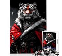 Rompecabezas para Adolescentes de 1000 Piezas diseño de Tiger Crimson Warrior Juguetes antiestrés Ideas de Regalo Juegos Familiares Aptos para decoración de Escritorio tamaño 38x26cm