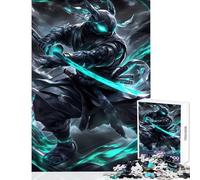 Rompecabezas para Adolescentes de 1000 Piezas diseño de Tortugas Ninja guerreras ciberpunk Juguete Educativo Regalo de Amigo Secreto Juego práctico Que fomenta el Amor Entre Parejas tamaño 50x75cm