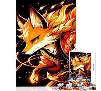 Rompecabezas para Adolescentes de 1000 Piezas diseño de Zorro Guerrero antiestrés cumpleaños Juegos Divertidos Actividades para el hogar tamaño 38x52cm